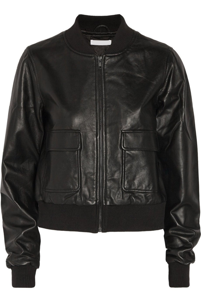 Super Barry Women Bomber Leather Jackets - Super Leather Wear