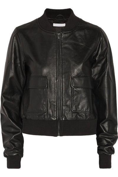 Super Barry Women Bomber Leather Jackets - Super Leather Wear