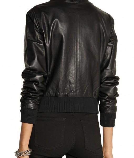 Super Barry Women Bomber Leather Jackets - Super Leather Wear
