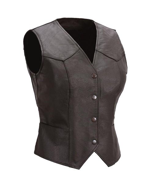 Super Biker Women Leather Vests - Super Leather Wear