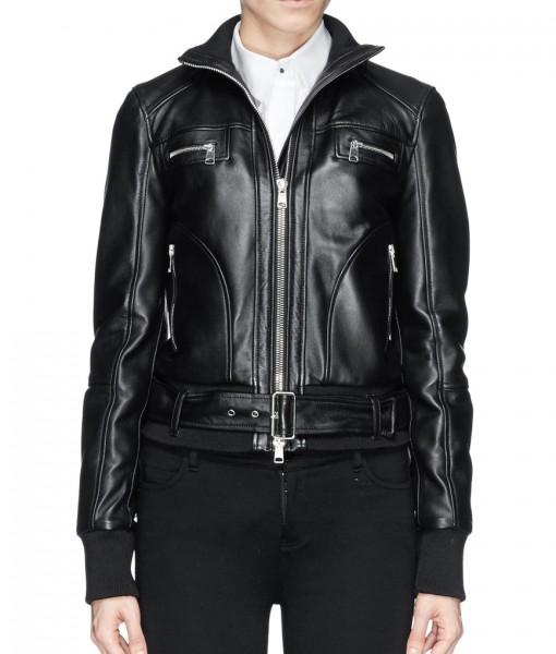 Super Bizco Women Bomber Leather Jackets - Super Leather Wear