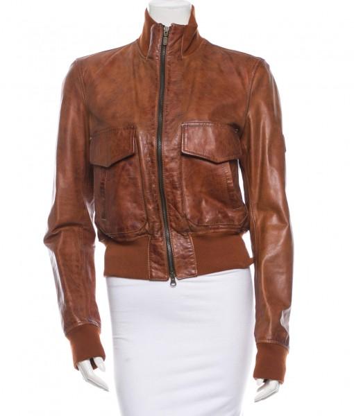Super Bossy Women Bomber Leather Jackets - Super Leather Wear