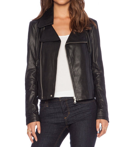 Super Buzy Women Biker Leather Jackets - Super Leather Wear