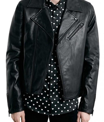 Super Flatzip Men Biker Leather Jackets - Super Leather Wear