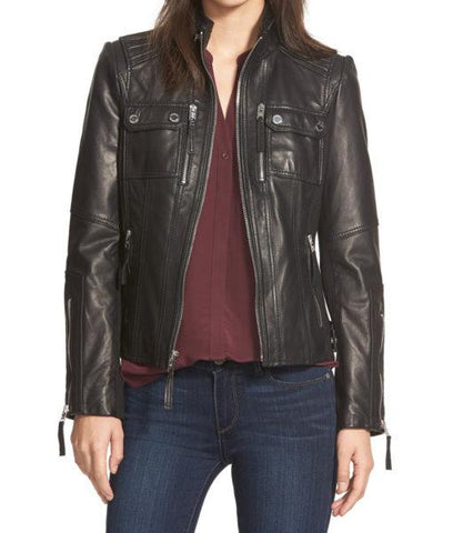 Super Janita Women Classic Leather Jackets - Super Leather Wear