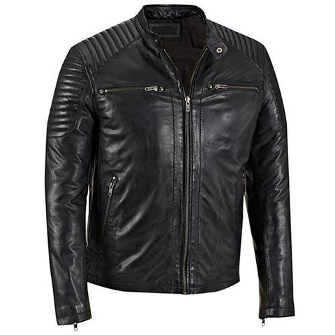 Super Jumble Men Biker Leather Jackets - Super Leather Wear