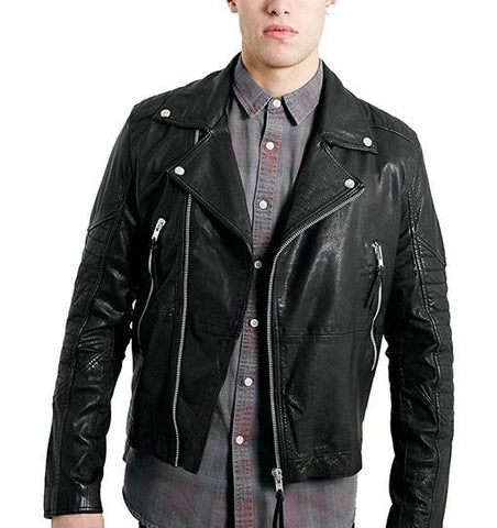 Super Lac Men Biker Leather Jackets - Super Leather Wear