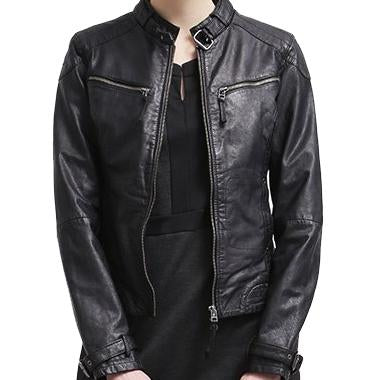 Super Maze Women Classic Leather Jackets - Super Leather Wear