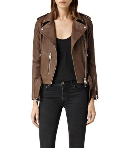 Super Nancy Women Classic Leather Jackets - Super Leather Wear