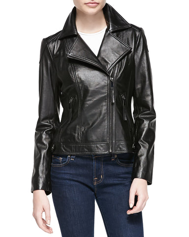 Super Natasha Women Biker Leather Jackets - Super Leather Wear