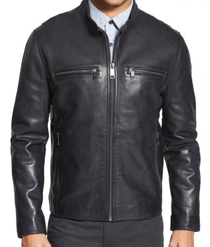 Super Obey Men Classic Leather Jackets - Super Leather Wear