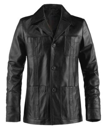 Super Puffer Men Leather Coats - Super Leather Wear