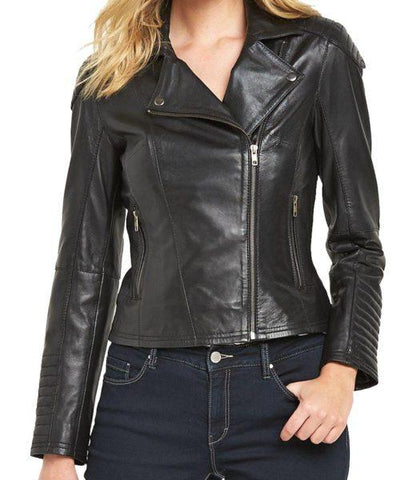 Super Venson Women Biker Leather Jackets - Super Leather Wear