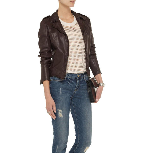 Super Vinera Women Biker Leather Jackets - Super Leather Wear