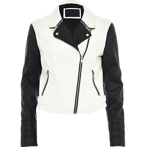 Super White Women Classic Leather Jackets - Super Leather Wear