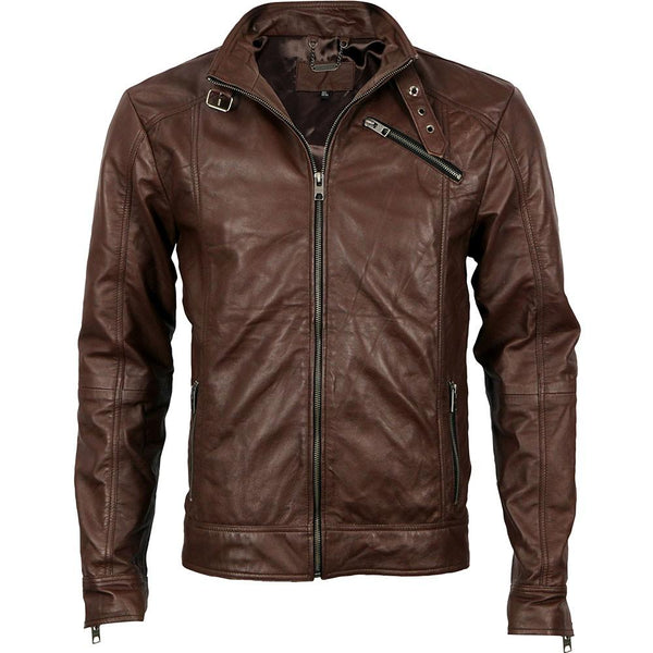 Super Yern Men Biker Leather Jackets - Super Leather Wear