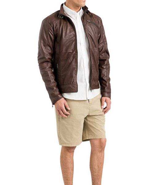 Super Yern Men Biker Leather Jackets - Super Leather Wear